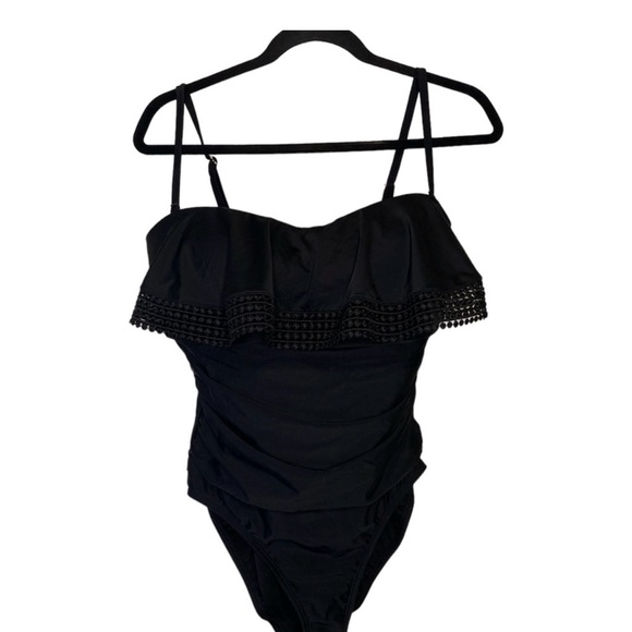 Kona Sol Black One Piece Swimsuit - Picture 3 of 6